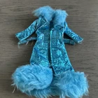Vintage BARBIE Doll # 1799 MAXI 'N MIDI 1970 Metallic Blue Coat Peel Read