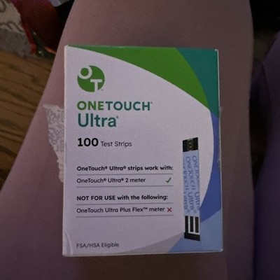 One Touch Ultra Blue Blood Glucose Test Strips - 100 Count (22895)