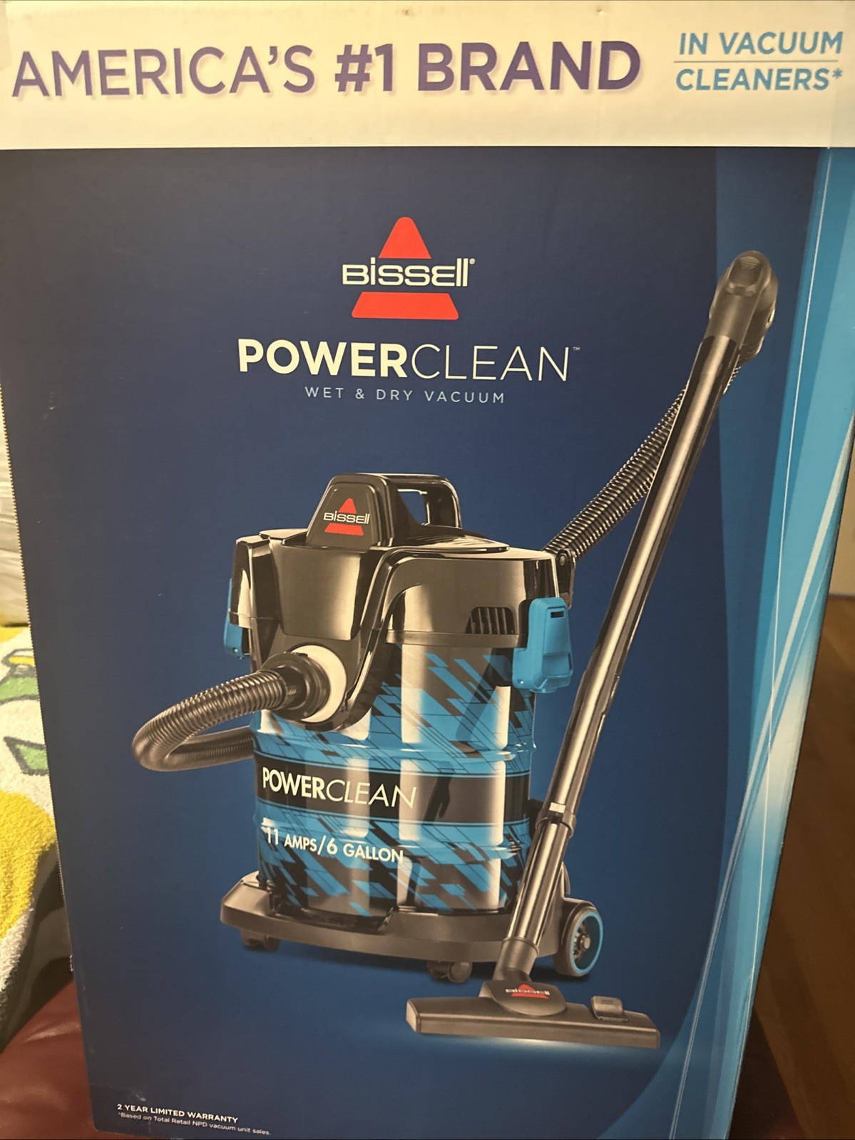 Bissell Powerclean Wet And Dry Vacuum  6 Gallon New In box
