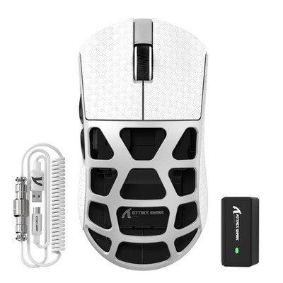 x Attack Shark R3 Magnesium Alloy Wireless Gaming Mouse, 46g Ultra-Lightweigh...