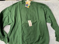 Vintage 90s Lee Jerzees Mens Blank Crewneck Sweatshirt Size XL Made in USA