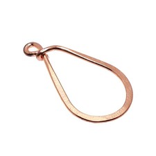 6 Pcs 19X29mm Earring Components Findings Copper Plated