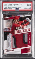 PANINI CHRONICLES PRESTIGE ROOKIE JERSEY COLLECTION SHOHEI OHTANI 20/25 PSA 9