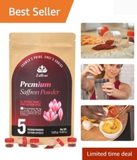 Saffron Powder Essentials - 5 Single-Serve Pack 0.625 gr for Gourmet Cooking