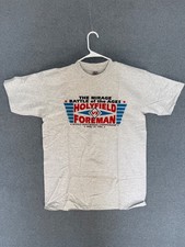 Vintage 1991 Holyfield vs Foreman T Shirt XL Oneita USA Made Mirage Boxing 90s