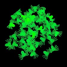 50Pcs Mini Glow In The Dark Simulation Spiders Scary Props Halloween Decoration