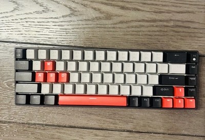 MageGee MG-60X Wired Mechanical Keyboard Black Gray Red QWERTY English