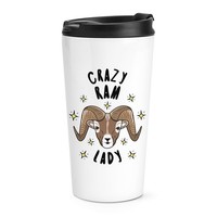 VerrüCkte Ram Damen Stars Reise Becher Tasse Lustig Tiere Thermo Becher Scherz