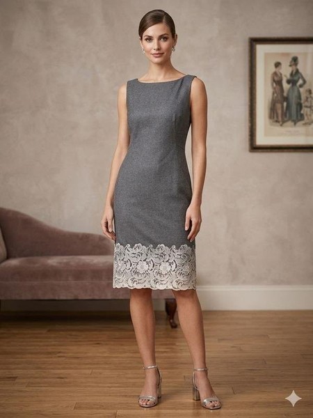 Women Scervino Street Dress Grey Viscose 46