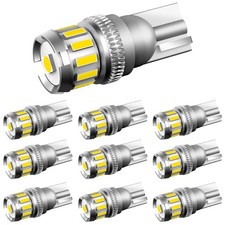 10X Car Light Bulbs T10 LED 6000K Waterproof Super Bright White 168 2825 194