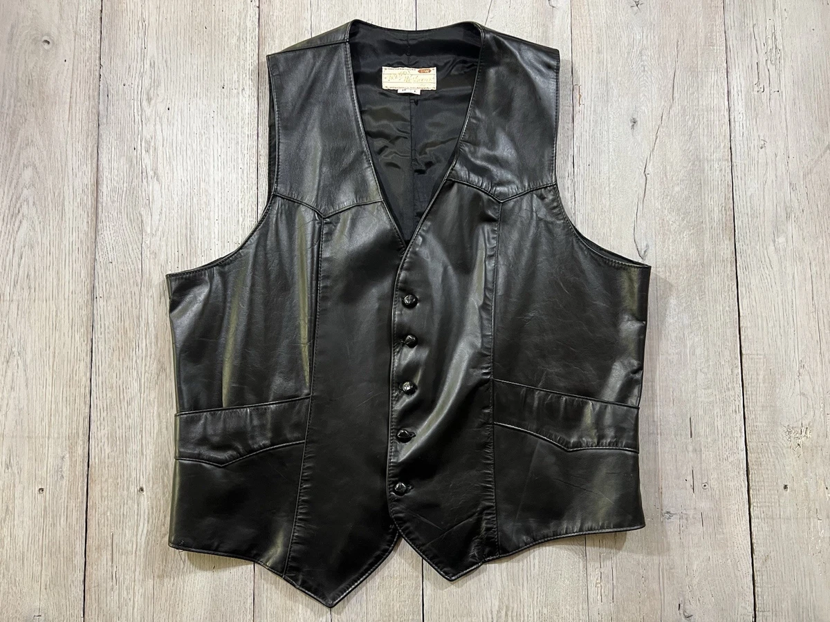 Leather 1960s Vintage Vests for Men for sale | eBay