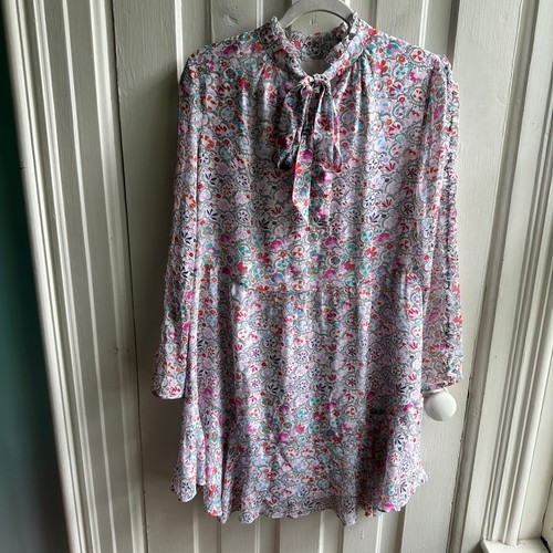 Shoshanna Avila Optic Floral Silk Mini Dress Size 6