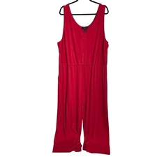 C. Wonder Wide Leg Red Jumpsuit Women's Size 3X