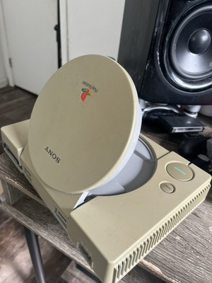 Sony PlayStation PS1 SCPH 7001 Console Tested +OEM Controller & Cables  Yellowed