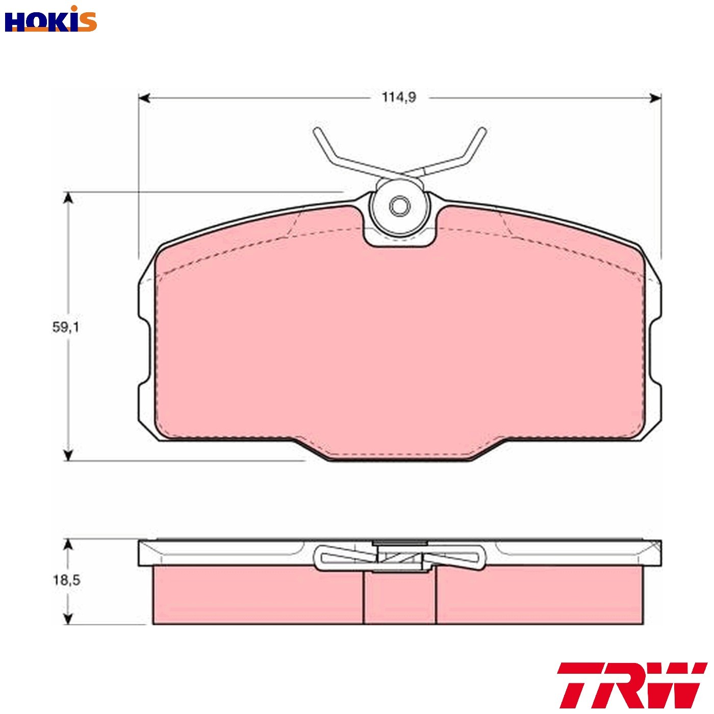 BRAKE PAD SET DISC BRAKE GDB418 FOR MERCEDES-BENZ M 116.960M 116.963 3.8L 8cyl