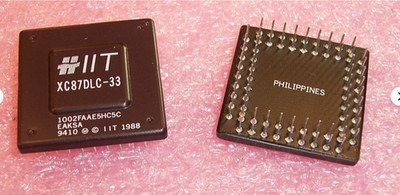 QTY (2) XC87DLC-33 IIT 72 PIN PGA PACKAGE MICROPROCESSOR NOS