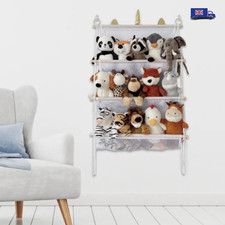 Plush Toy Storage Net Hanging Net Holder for Bedroom Kids Room Playroom