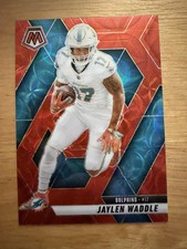 2025 Panini Mosaic #155 Jaylen Waddle Red Scope