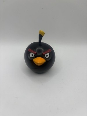 Angry Birds Mega Fling Game Replacement Black Bird 1.5'' Figure - Mattel 2011