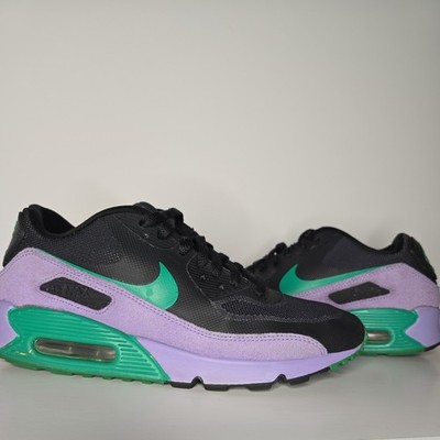 Nike Air Max 90 Premium Black Stadium Green/Violet Men s Size 7.5  532470-035