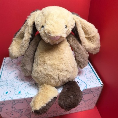 Jellycat Original Bashful Patchwork Brown Bunny Children's Plush Toy / Plush Toy