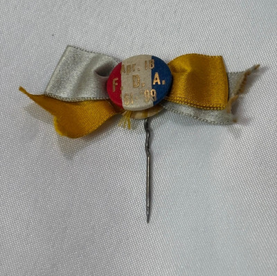 Antique Whitehead Hoag Ribbon Bow Stick Pin Apr. 18 F.D.A. '61-'99