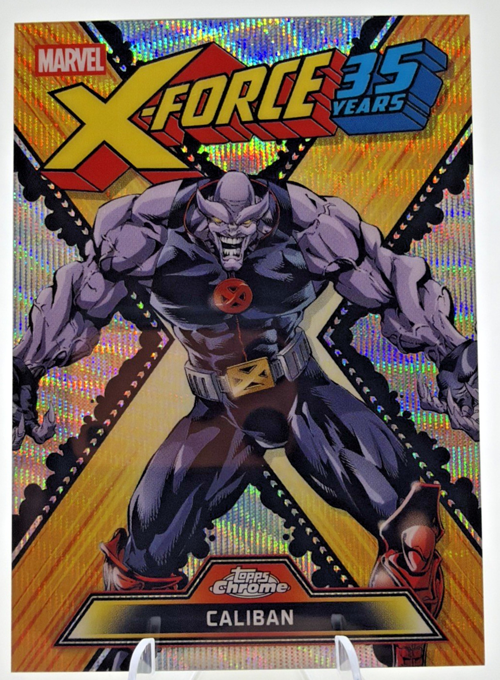 2026 Topps Chrome Marvel X Force 35 Years Holo Refractor - CALIBAN #XF-02 GC0409