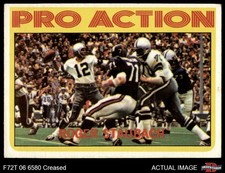 1972 Topps #122 Roger Staubach Pro Action Cowboys  HOF Navy 3 - VG