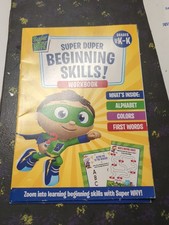 Super Why - Super Duper Beginning Skills Workbook -  Grades Pre K - K- Brand New