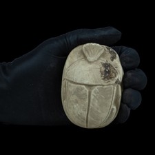 Authentic Ancient Egyptian Antiques Scarab Beetle Amulet Figure BC