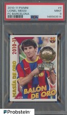 2010-11 Panini FC Barcelona Soccer #4 Lionel Messi PSA 9 MINT