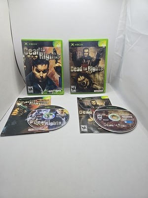 Microsoft Xbox CIB COMPLETE TESTED Dead to Rights 1 + 2 Bundle Lot See Discripti