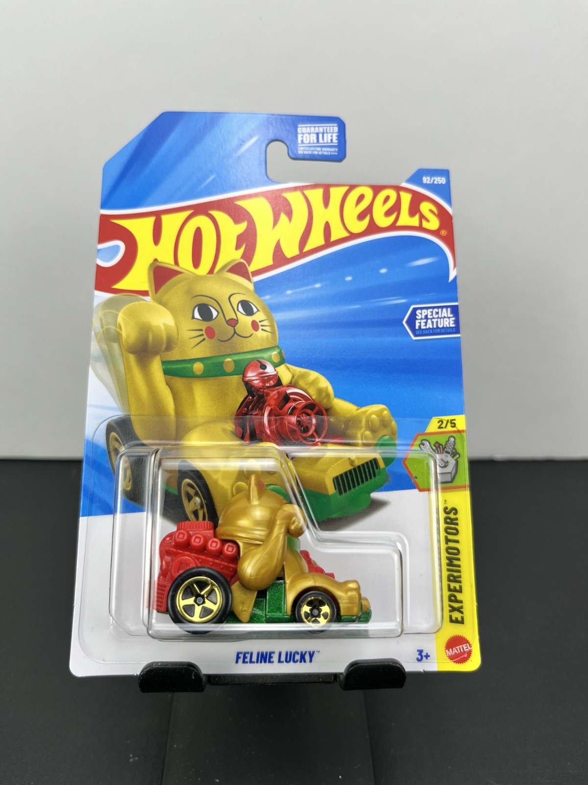 Hot Wheels 2026 Mainline Experimotors Feline Lucky Gold #92