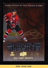 2012 UD All-Time Greats Shining Moments 2/10 Joe Sakic #SM-JS1 Auto HOF READ 0c3
