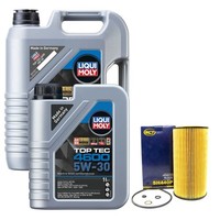 MotoröL Set 4600 5W-30 Liqui Moly 6 Liter + ÖLfilter FüR BMW 5Er 525Td E34 115PS