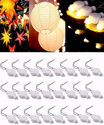 Small LED Lights, 24 Pack, Battery Powered for Paper Lanterns,Balloons,Floral,We