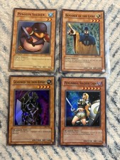 Yugioh TCG Lot Of 4 Holo Cards With Penguin Soldier First Edition