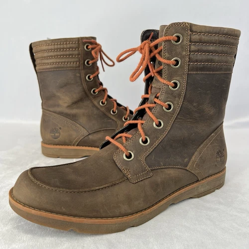 Timberland 6 Sumter A11S1 stivali da trekking da donna in pelle pieno fiore marroni stringati