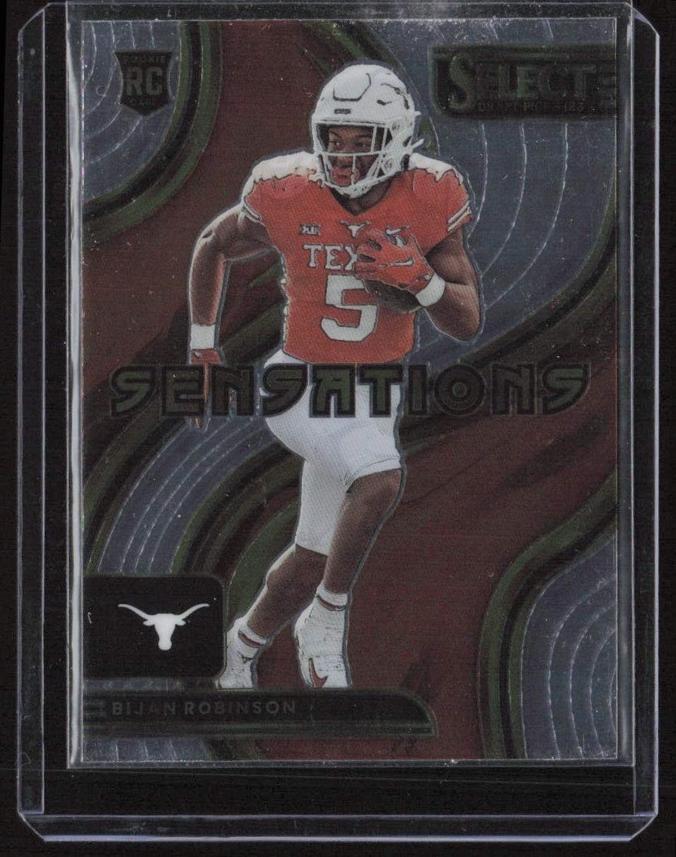 2023 Panini Select Draft Picks #SEN-BR Bijan Robinson Select Sensations