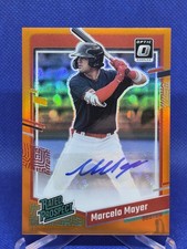 2023 Donruss Optic MARCELO MAYER Rated Prospects Signatures Orange Prizm /85 SOX