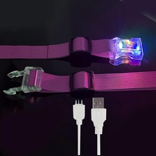 LED Backpack Chest Strap Add on,Elastic Backpack Glow Sternum Strap,Heavy Dut...