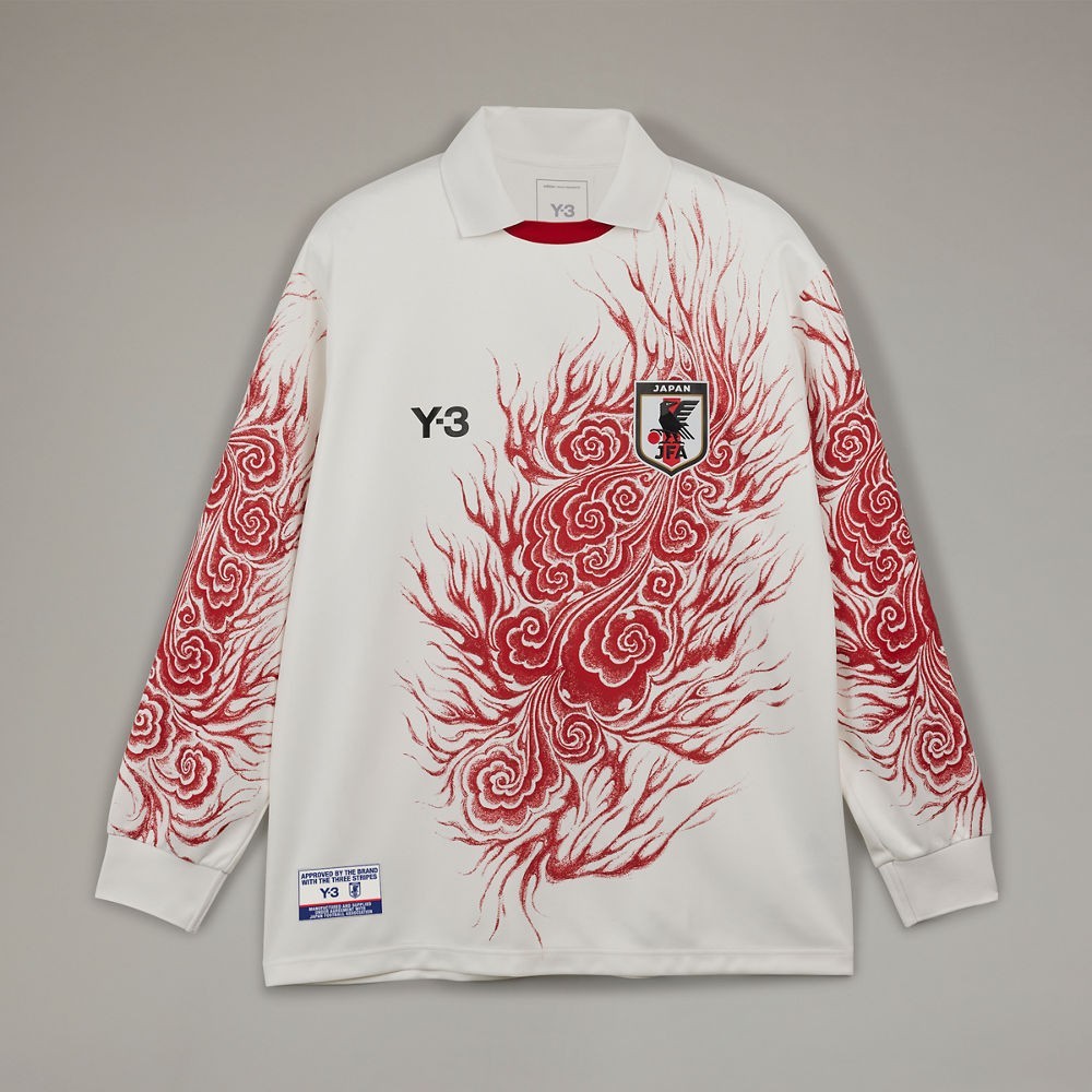 Y-3 Adidas Japan National Team CW Long Sleeve T-Shirt White Red S