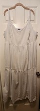 Old Navy Women's Plus White Tiered Cami Strap Sundress, Size 3X