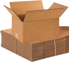 Shipping Boxes 12"L X 9"W X 6"H, 100-Pack Small Corrugated Cardboard Boxes for S