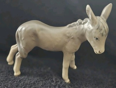 Hummel Signed Goebel Porcelain Donkey Figurine 6 Inch 1951 West Germany No Box