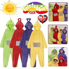 2026 Adult Teletubbies Costume Disi Onesis Lala Cosplay Jumpsuit Pajama Carneva