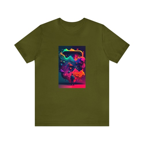 T-shirt da gioco Neon Nights - design generato dall'intelligenza artificiale - regalo unico per i giocatori - Foto 81 di 188