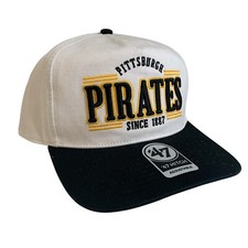 ‘47 Brand Pittsburgh Pirates White Streamline Hitch Adjustable Snapback Hat OSFM