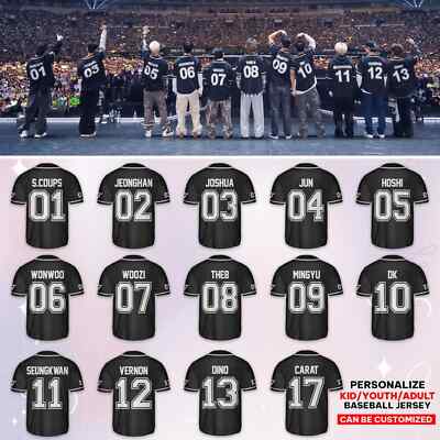 SEVENTEEN Baseball Jersey Carat Merch Shirt Kpop Concert Outfit