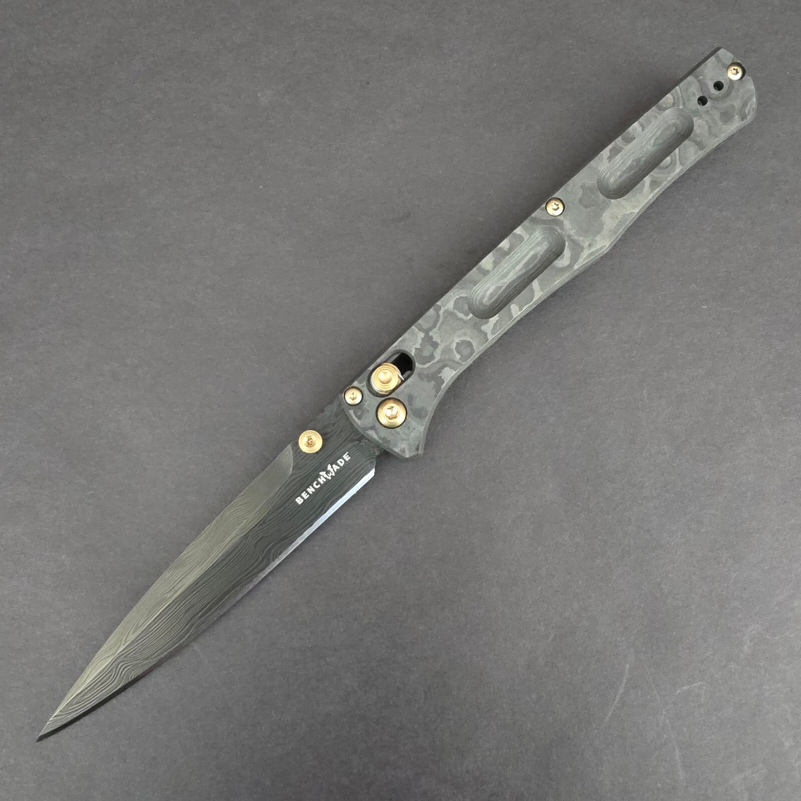 Benchmade Fact Gold Class Loki Damasteel Camo Carbon Fiber 417BK-231